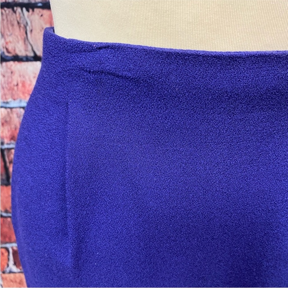 Chaus‎ Vintage 90’s Purple Wool Pencil Skirt - Picture 2 of 9